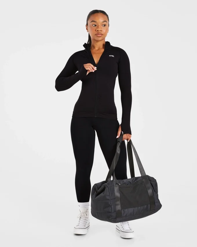 Essential Nahtlose Reißverschlussjacke
