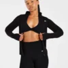 Essential Nahtlose Reißverschlussjacke