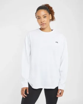 Essential Oversized-Langarm-T-Shirt