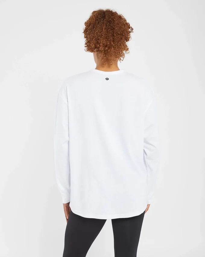 Essential Oversized-Langarm-T-Shirt