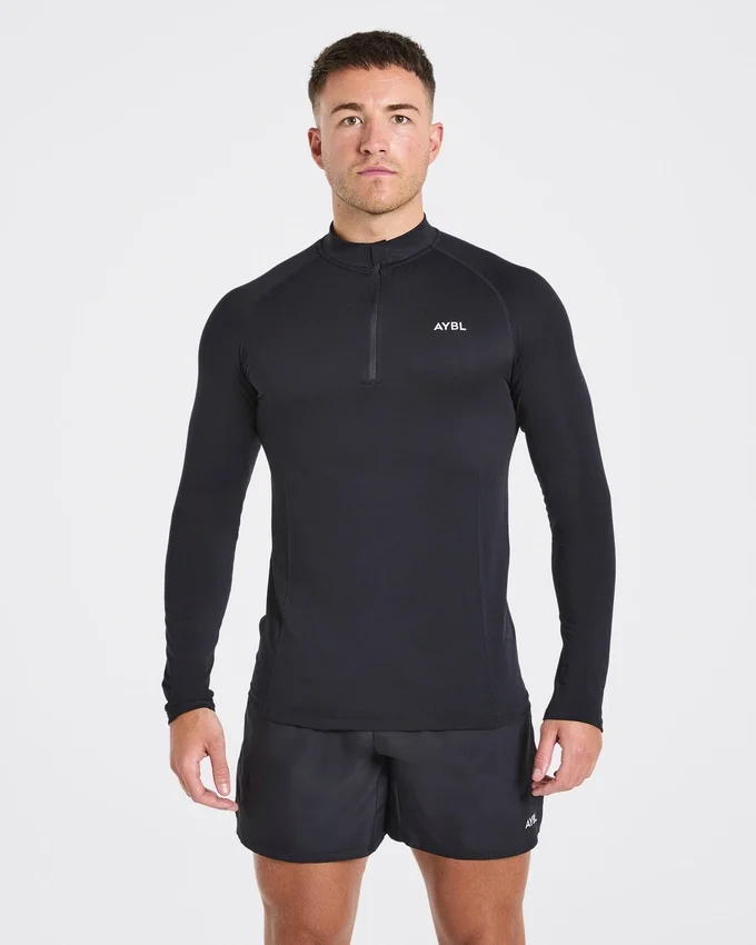 Essential Seamless Pullover mit 1/4-Reißverschluss