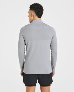 Essential Seamless Pullover mit 1/4-Reißverschluss
