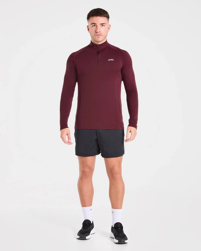 Essential Seamless Pullover mit 1/4-Reißverschluss