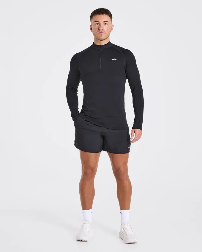 Essential Seamless Pullover mit 1/4-Reißverschluss