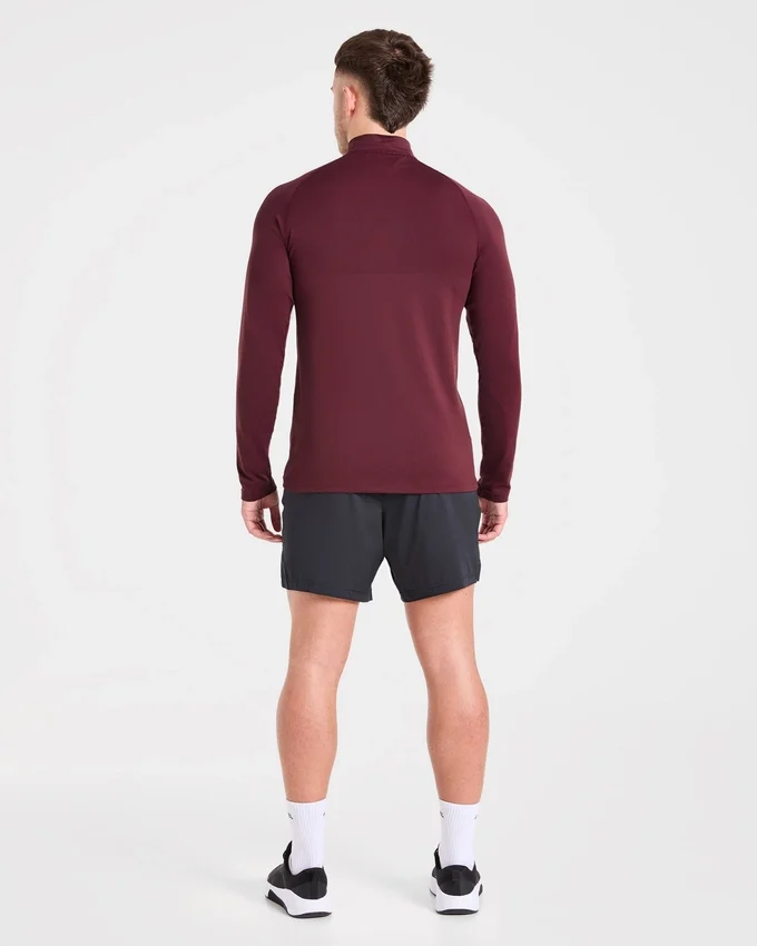 Essential Seamless Pullover mit 1/4-Reißverschluss