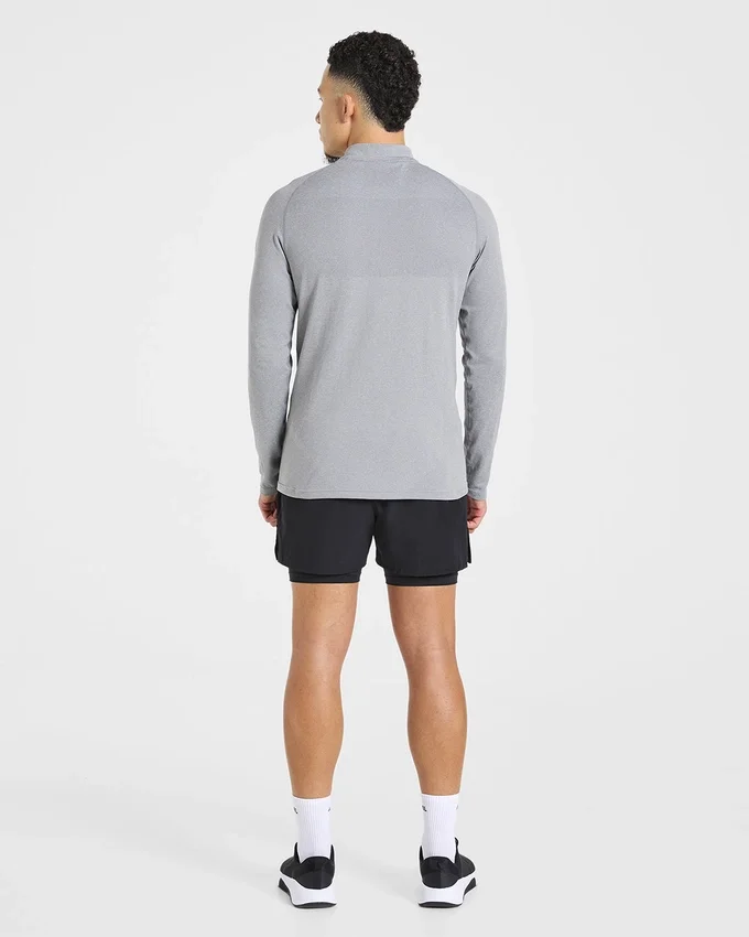 Essential Seamless Pullover mit 1/4-Reißverschluss