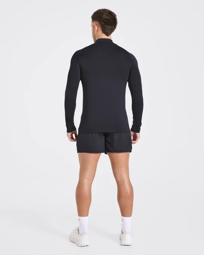 Essential Seamless Pullover mit 1/4-Reißverschluss