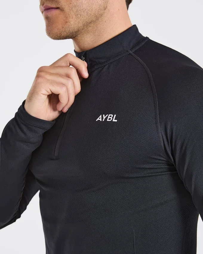 Essential Seamless Pullover mit 1/4-Reißverschluss