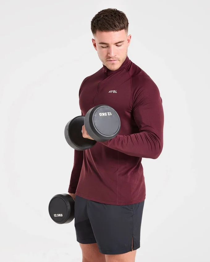 Essential Seamless Pullover mit 1/4-Reißverschluss