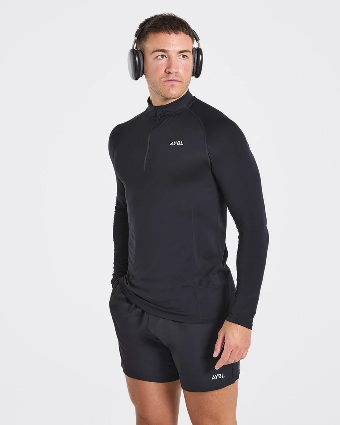 Essential Seamless Pullover mit 1/4-Reißverschluss