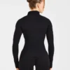 Essential Seamless Pullover mit halbem Reißverschluss