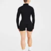 Essential Seamless Pullover mit halbem Reißverschluss