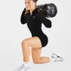 Essential Seamless Pullover mit halbem Reißverschluss