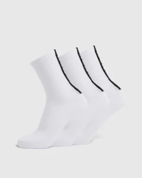 Everyday-Crew-Socken mit Streifen am Fersenbereich (3er-Pack)