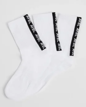 Everyday-Crew-Socken mit Streifen am Fersenbereich (3er-Pack)