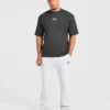 „Heavy Lifting Gothic“ Oversized-Jogginghose mit geradem Bein