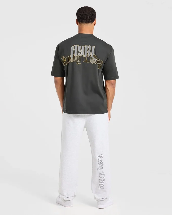 „Heavy Lifting Gothic“ Oversized-Jogginghose mit geradem Bein
