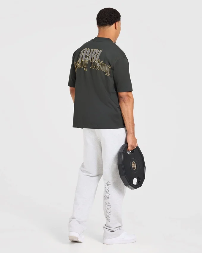 „Heavy Lifting Gothic“ Oversized-Jogginghose mit geradem Bein