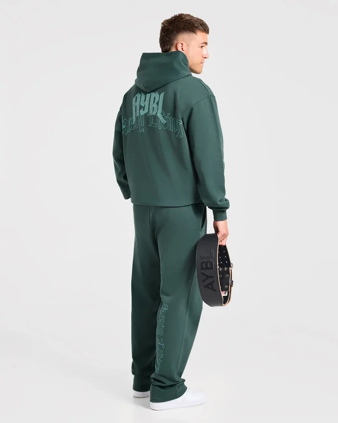 „Heavy Lifting Gothic“ Oversized-Jogginghose mit geradem Bein