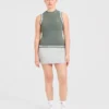 Klassische gestrickte Weste mit hohem Kragen