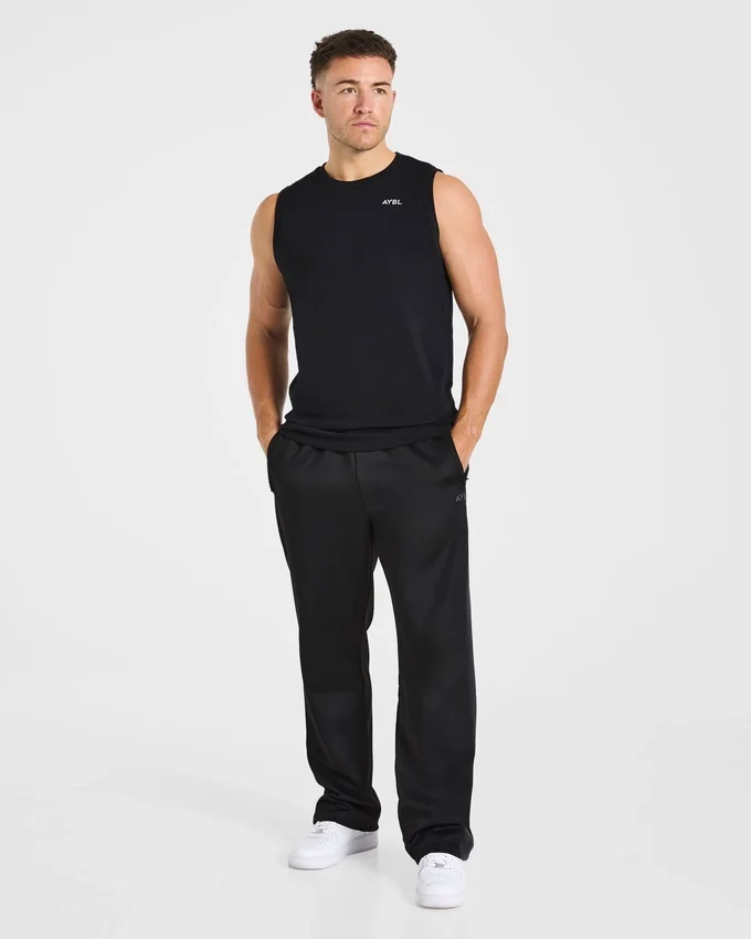 Klassische Jogginghose im Track-Stil mit geradem Bein