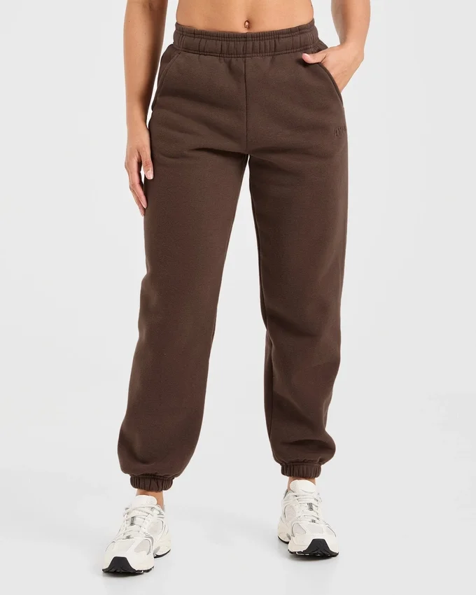 Klassische, kuschelige Oversize-Jogginghose