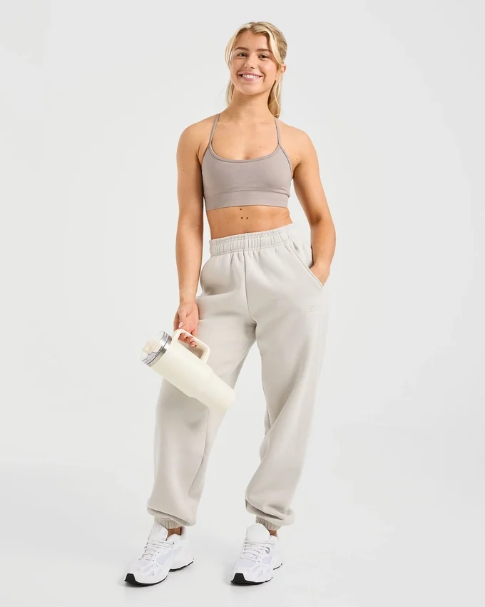Klassische, kuschelige Oversize-Jogginghose