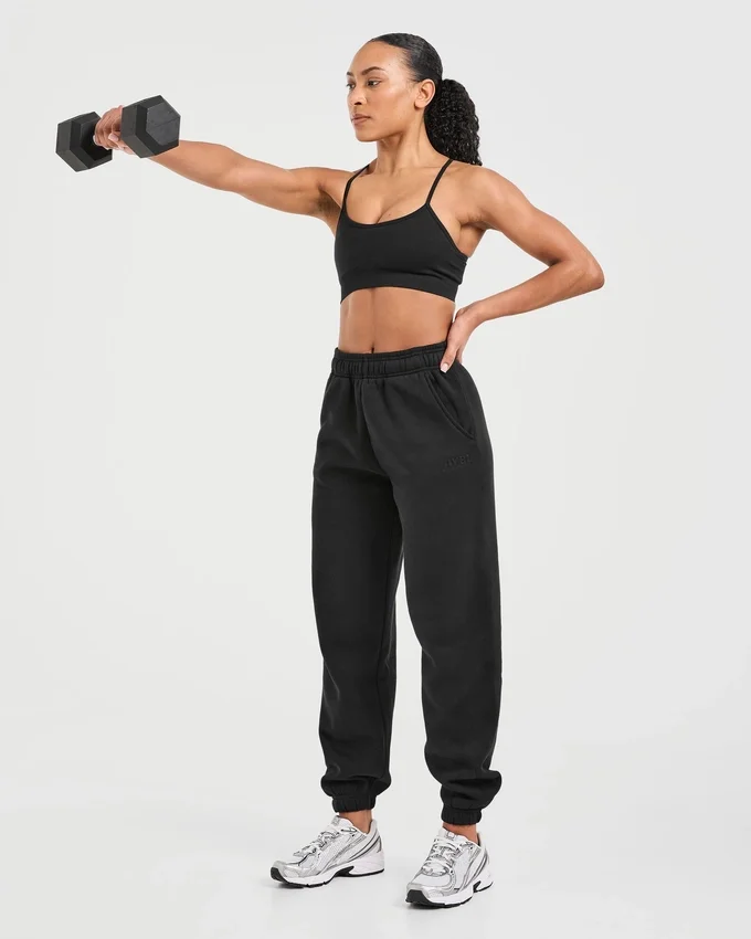 Klassische, kuschelige Oversize-Jogginghose
