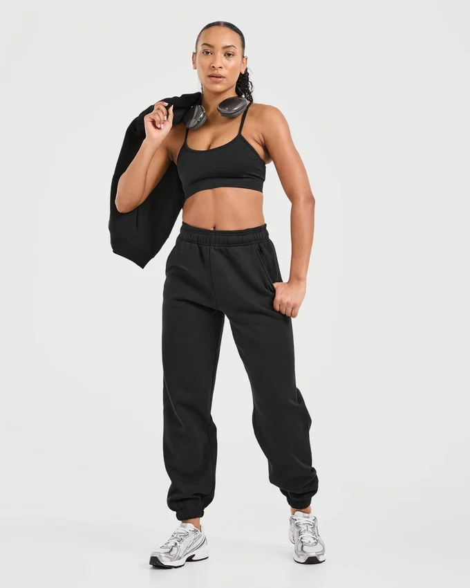 Klassische, kuschelige Oversize-Jogginghose