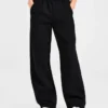 Klassische, kuschelige Oversize-Jogginghose mit geradem Bein