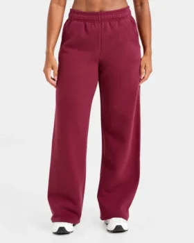 Klassische, kuschelige Oversize-Jogginghose mit geradem Bein