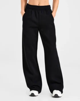 Klassische, kuschelige Oversize-Jogginghose mit geradem Bein