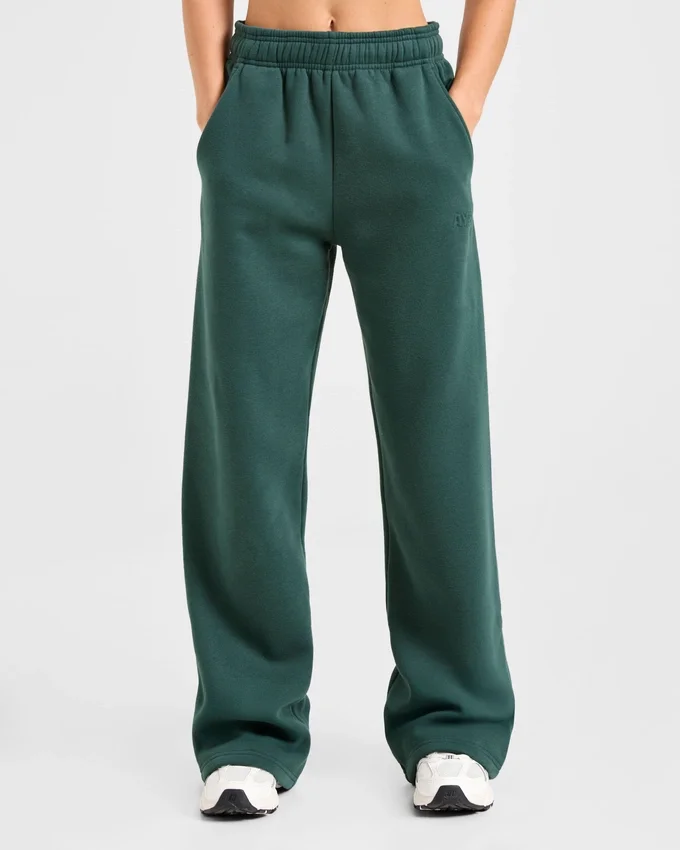 Klassische, kuschelige Oversize-Jogginghose mit geradem Bein