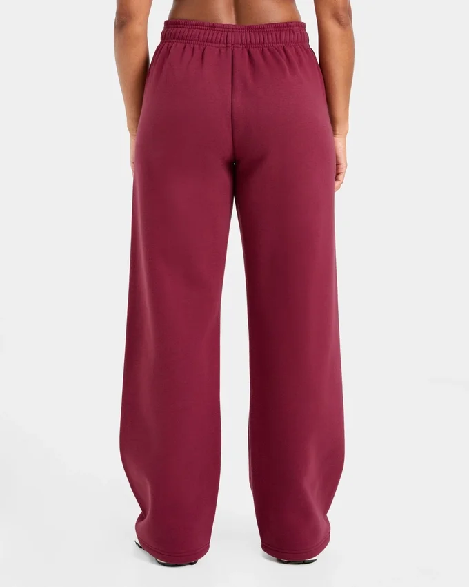 Klassische, kuschelige Oversize-Jogginghose mit geradem Bein