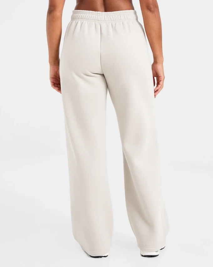 Klassische, kuschelige Oversize-Jogginghose mit geradem Bein