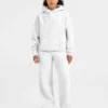 Klassische, kuschelige Oversize-Jogginghose mit geradem Bein
