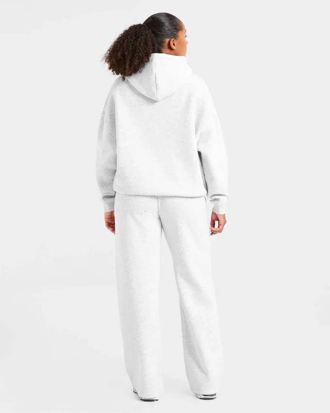 Klassische, kuschelige Oversize-Jogginghose mit geradem Bein