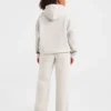 Klassische, kuschelige Oversize-Jogginghose mit geradem Bein
