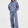 Klassische, kuschelige Oversize-Jogginghose mit geradem Bein