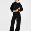Klassische, kuschelige Oversize-Jogginghose mit geradem Bein