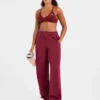 Klassische, kuschelige Oversize-Jogginghose mit geradem Bein