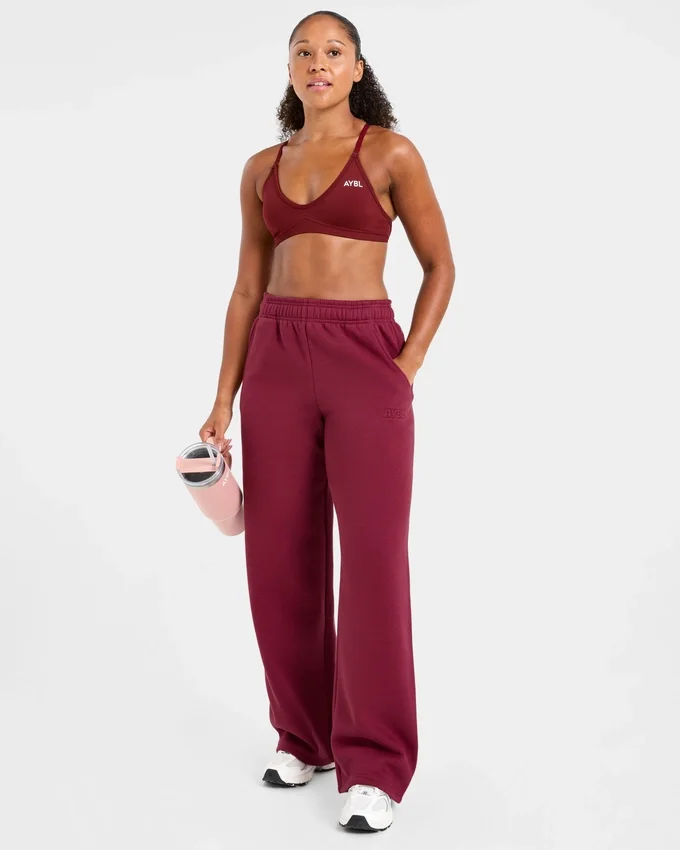 Klassische, kuschelige Oversize-Jogginghose mit geradem Bein