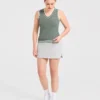 Klassische Strickweste mit V-Ausschnitt