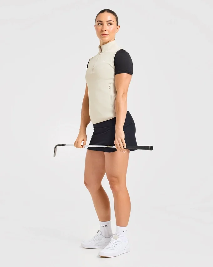 Klassische Weste mit 1/4-Reißverschluss