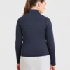 Klassischer Pullover mit 1/4-Reißverschluss