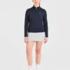Klassischer Pullover mit 1/4-Reißverschluss