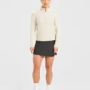 Klassischer Pullover mit 1/4-Reißverschluss