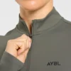 Klassischer Pullover mit 1/4-Reißverschluss