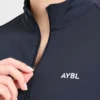 Klassischer Pullover mit 1/4-Reißverschluss