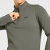 Klassischer Pullover mit 1/4-Reißverschluss
